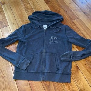 Pink Grey Full Zip Jacket